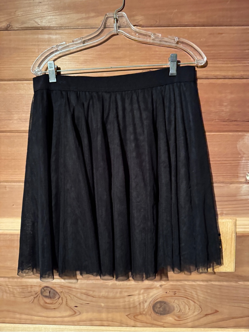 LC Lauren Conrad Black Tulle Circle Skirt